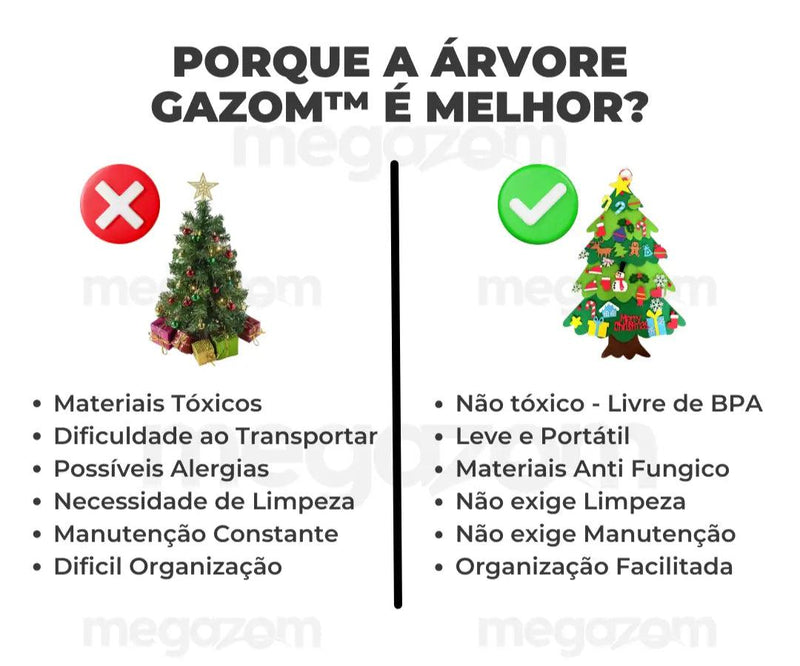 Árvore Interativa Gazom™ - Leve e Portátil (BRINDE EXCLUSIVO) - Megazom