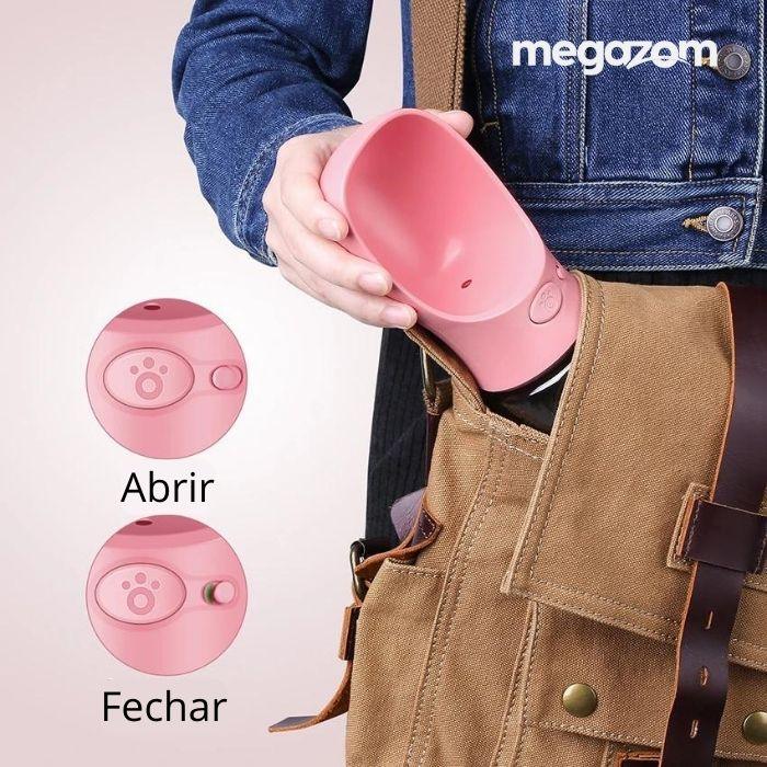 Bottle Pet Gazom™ - Garrafa Portátil de Água e Remédio para Pets - Megazom