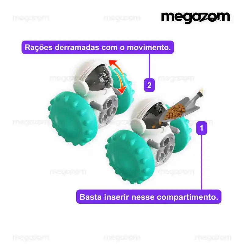 Robô Pet Gazom™ - Brinquedo Antiestresse com Alimentador para Pets - Megazom