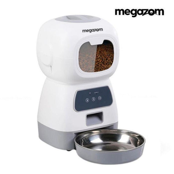 Mordomo Pet Gazom™ - Dispensador de Alimentos Automático para Pets - Megazom