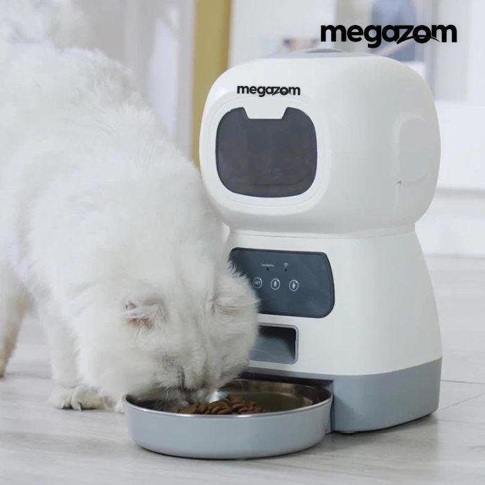 Mordomo Pet Gazom™ - Dispensador de Alimentos Automático para Pets - Megazom