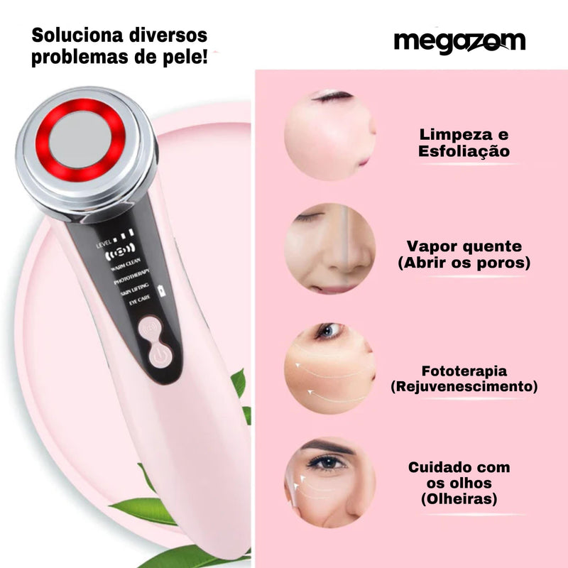 Face Clean Gazom™ - Massageador Facial 5 em 1 - Megazom